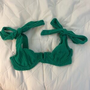 Emerald Green Textured Women's Top